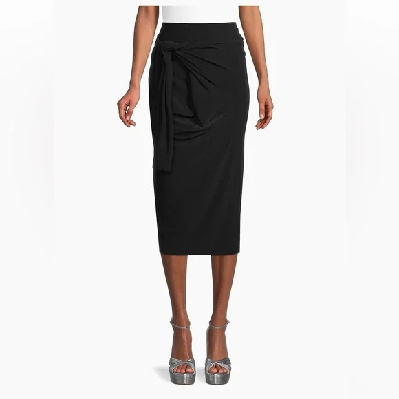 Norma Kamali Black All-In-One Multi-Wear Dress Long Sleeve Shift Skirt Strapless - Picture 12 of 16